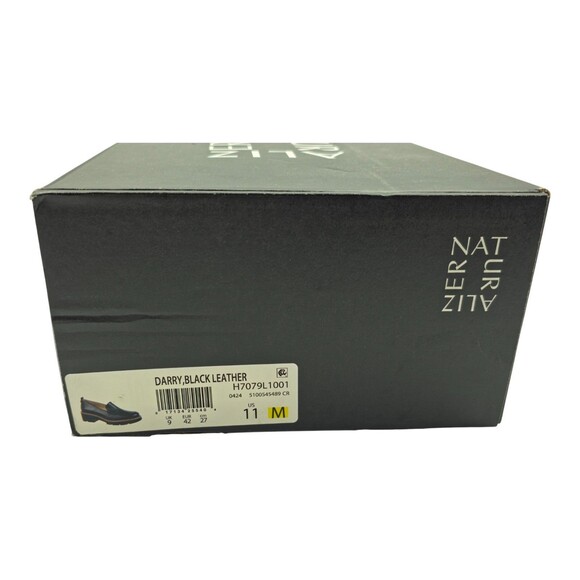 Naturalizer Darry H7079L1001 Womens 11M Black Leather Slip On Loafer Shoes - Picture 9 of 12